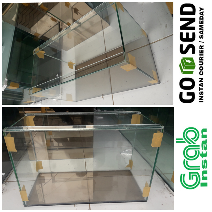 Aquarium Kaca 50x25x30