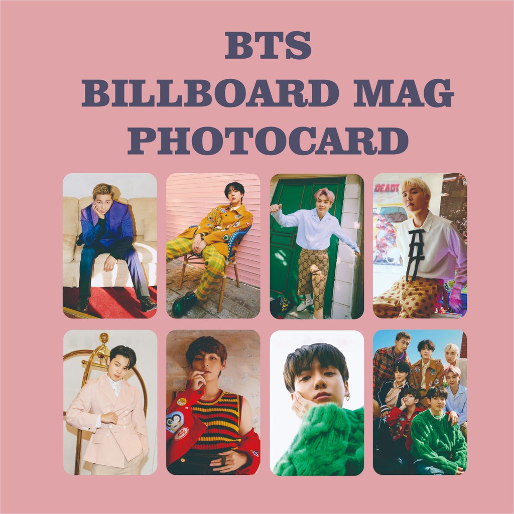 BTS BILLBOARD MAGAZINE PHOTOCARD