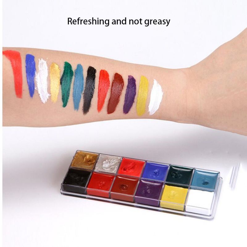 Body Face Painting 12 Warna Cat Wajah Body Painting Palette Wajah Painting Wajah