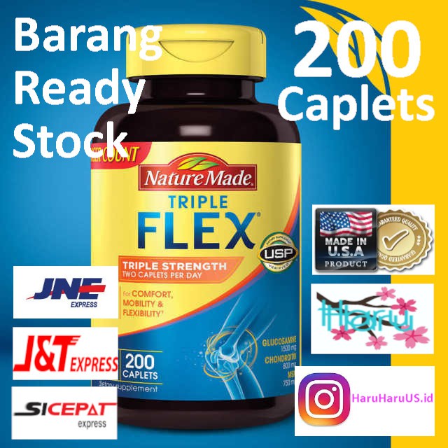 Nature Made TripleFlex Triple Flex Strength Glucosamine 200 Caplets