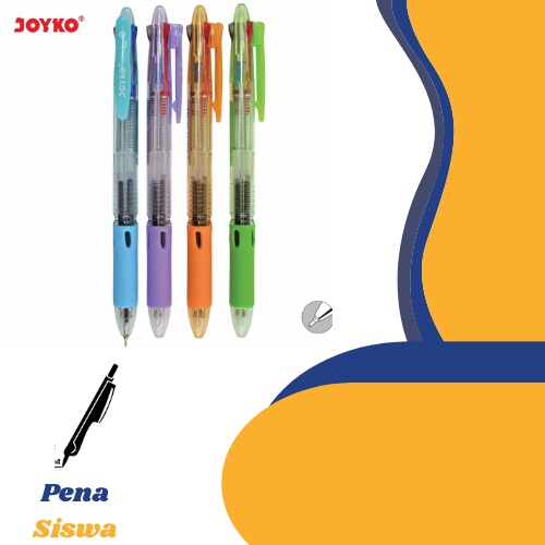 

NEW Joyko Ball Pen Trico 3 Colours / Bolpen Pen Joyko Warna Warni BP-199