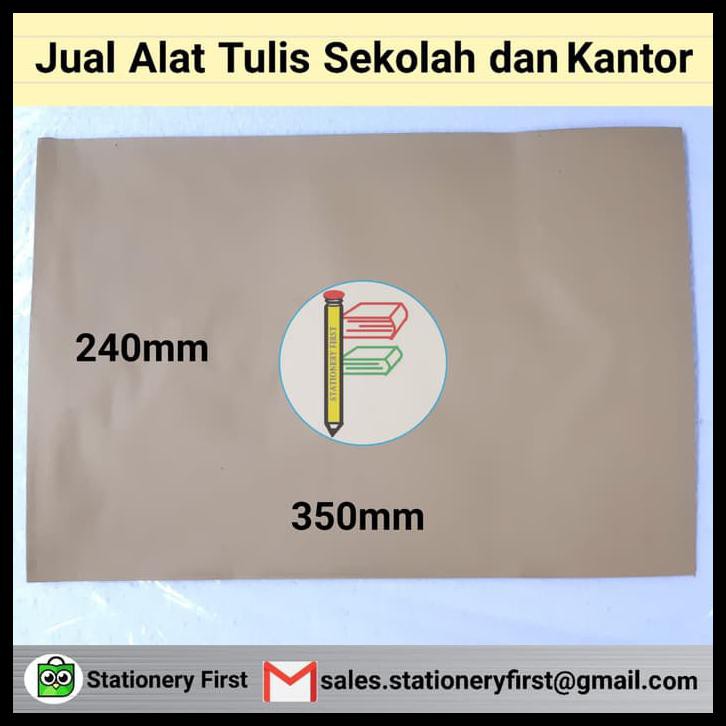 

Ready Stock Amplop Coklat Folio F4 Brown Kraft (24 X 35Cm) Per Pack Isi 100