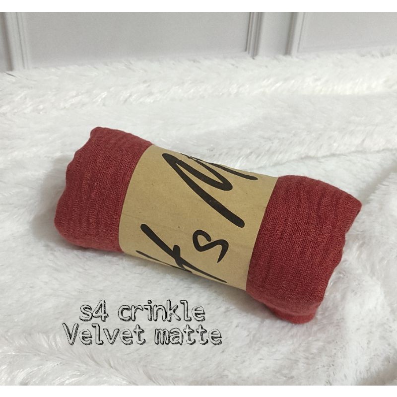 [COD] PASHMINA CRINKLE / CRINGKLE KUSUT /CRINGKLE RAWIS / HIJAB SHAWL PREMIUM RAWIS negro-SEGI 4-VELVET MATTE