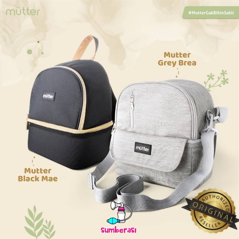 Cooler Bag Mutter Mae Brea / Tas Penyimpanan asi Mutter / Tas Pompa Asi Mutter