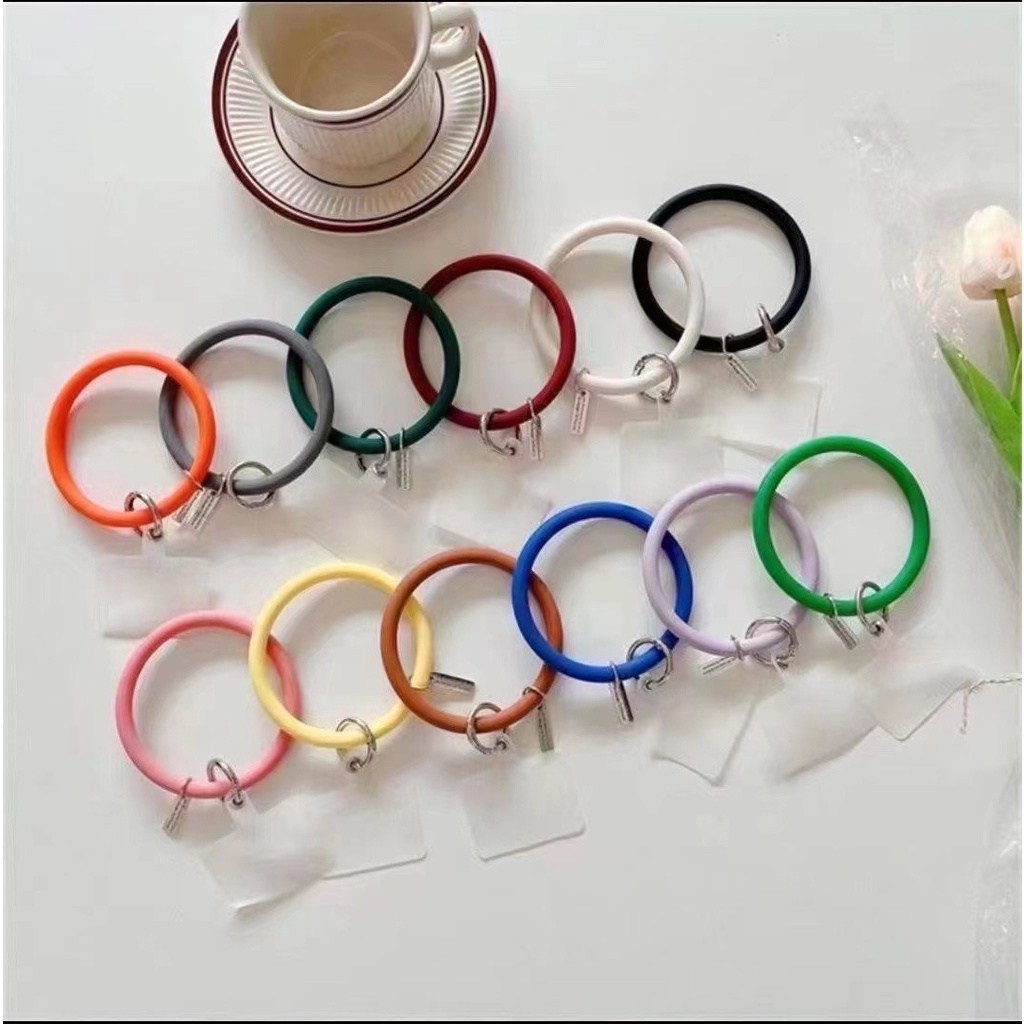 Gelang Strap Candy Lanyard Universal Bracelet Smartphone Hp Silikon