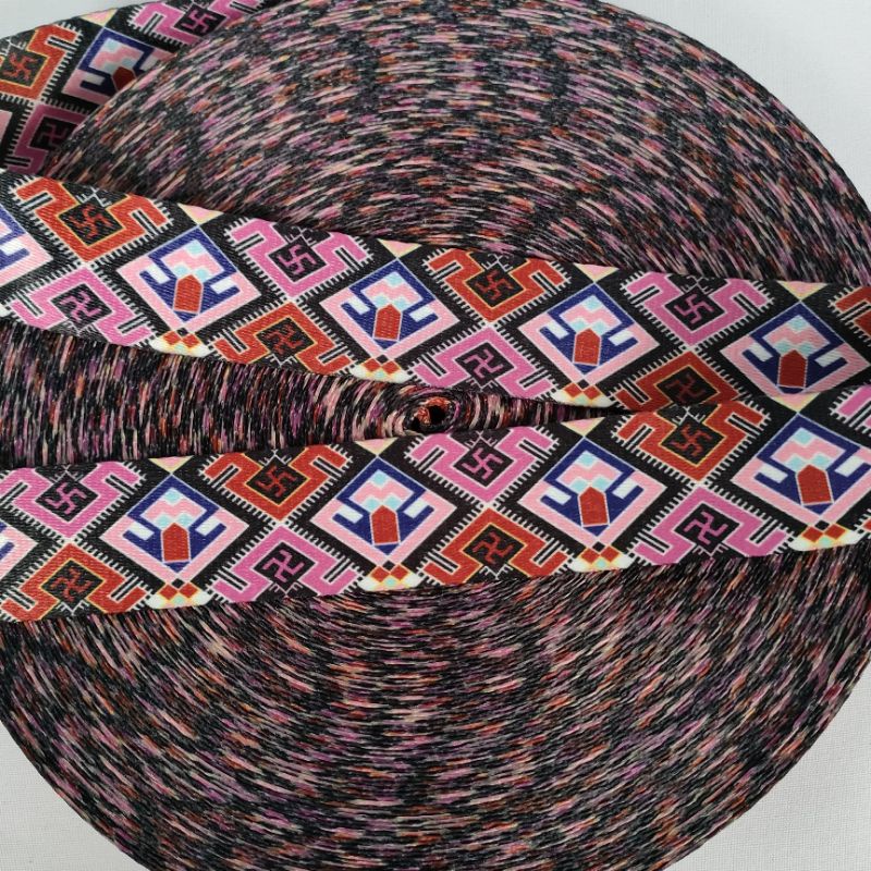 Webbing Polykatun 3.8 cm Aneka Motif #4