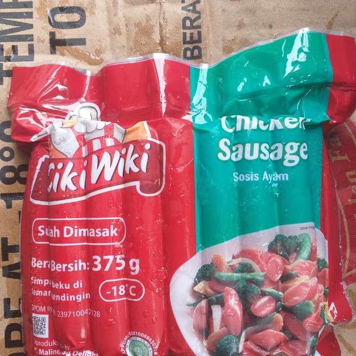 

CIKIWIKI sosis ayam 375gr sosis cocok untuk tumis 375GR