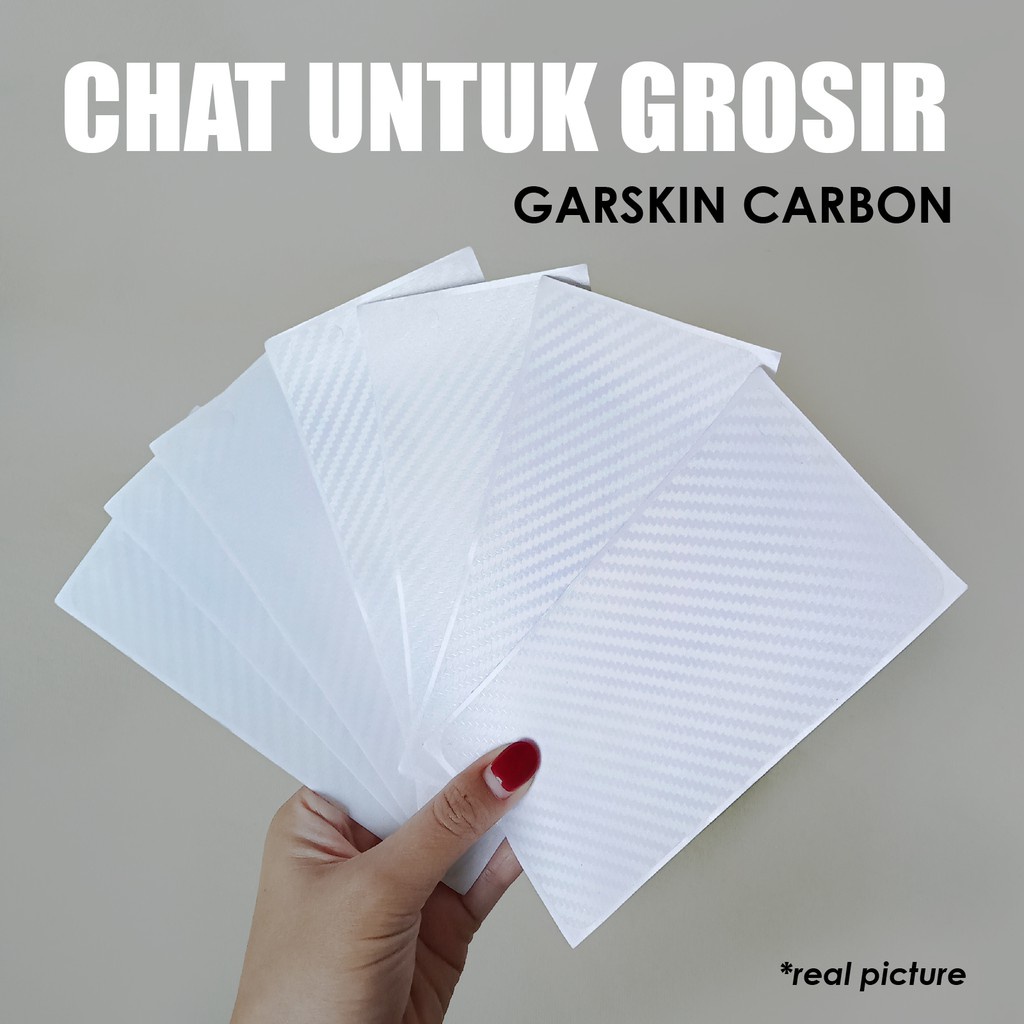 ( GROSIR ) 20 PCS KE ATAS GARSKIN CARBON Berbagai Type list Cek Di Diskripsi