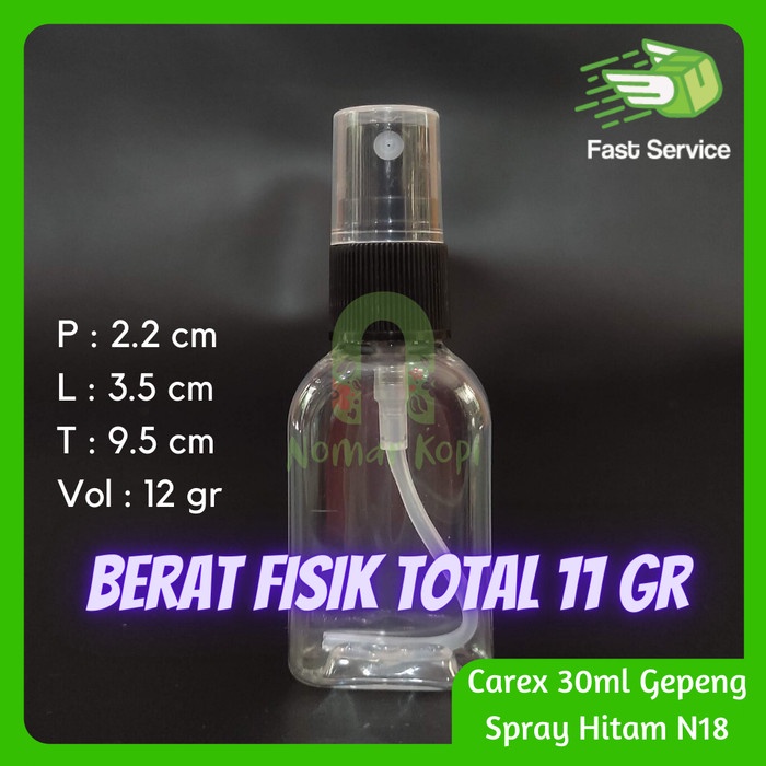 Make-Up-Kemasan- Botol Carex 30Ml Spray Mist Tebal Parfum Sanitizer Buka Tutup Ulir - Crx-