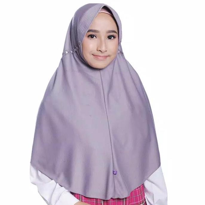 Rabbani Great Innova M Abu-abu Hijab Jilbab Kerudung Sekolah Kaos Best