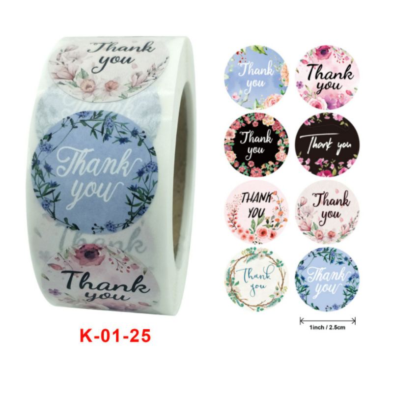 

Sticker Label Thank You - K01-25