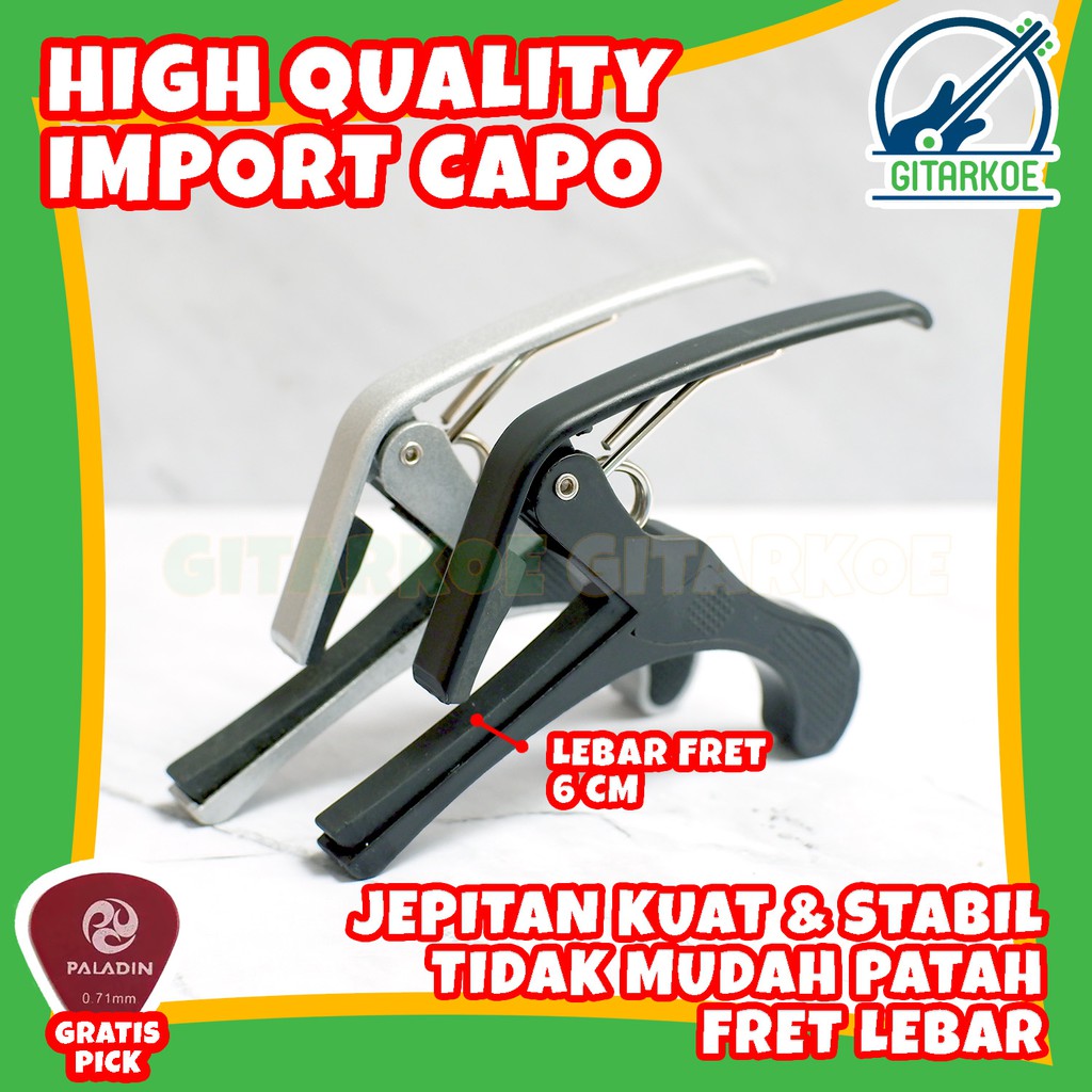 Capo Gitar Besi / Kapo Gitar Bahan Besi Premium Quality - Penjepit Gitar - CP-01