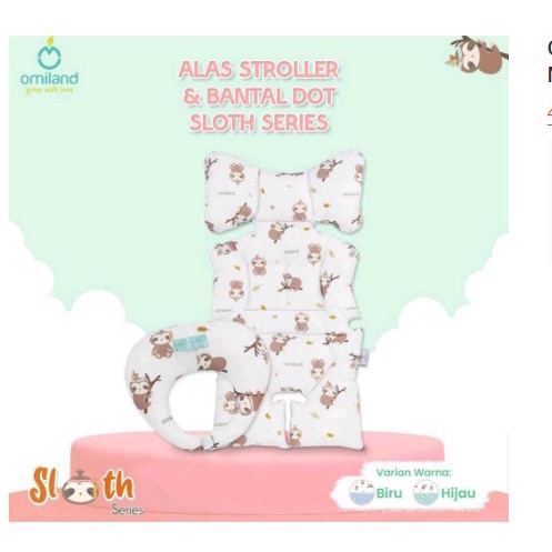 Omiland Alas Stroler Omiland 3in1 sailor train sloth alpaca series