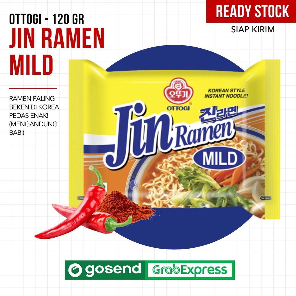 

(READY) Ottogi Jin Ramen Mild 120 gr