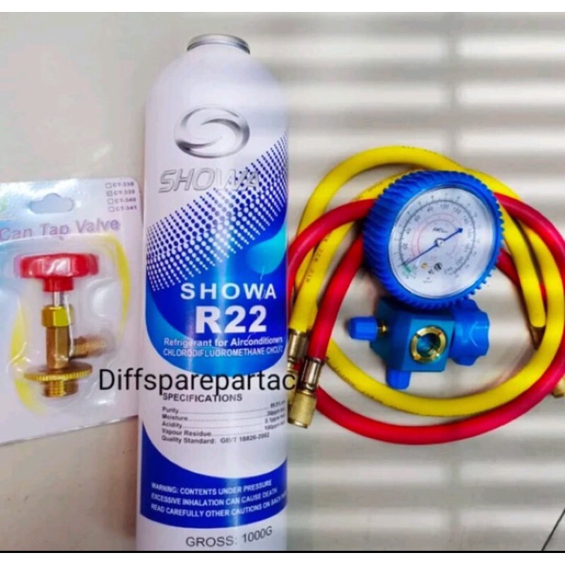 Paket isi ac rumah R22 AC rumah Showa Refrigerant