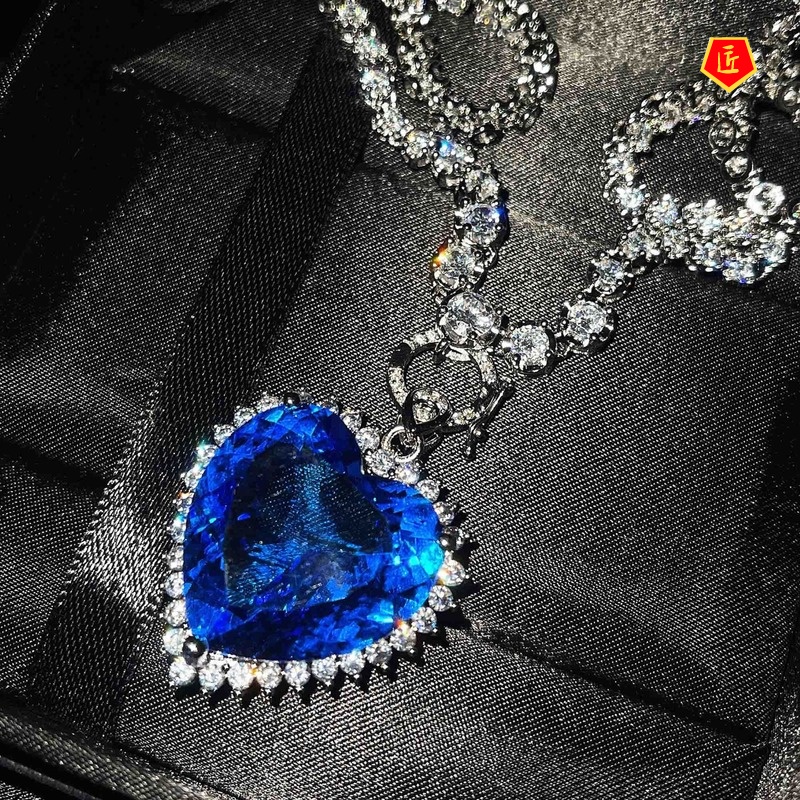 [Ready Stock]Zircon Universal Necklace 18K Platinum High-End Jewelry Pendant