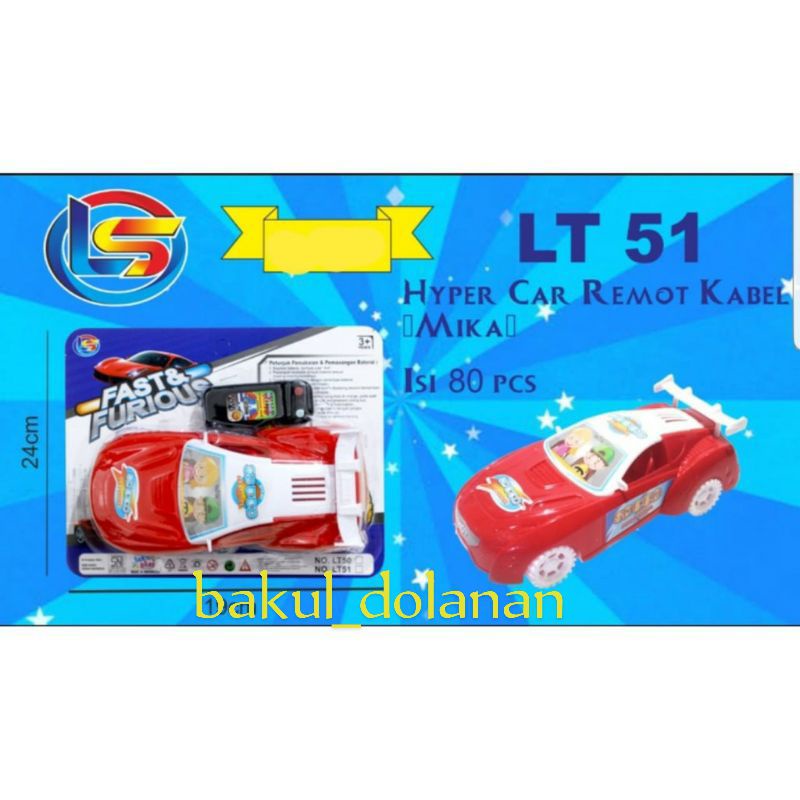 MAINAN ANAK CEWEK COWOK MOBIL REMOT CONTROL KABEL