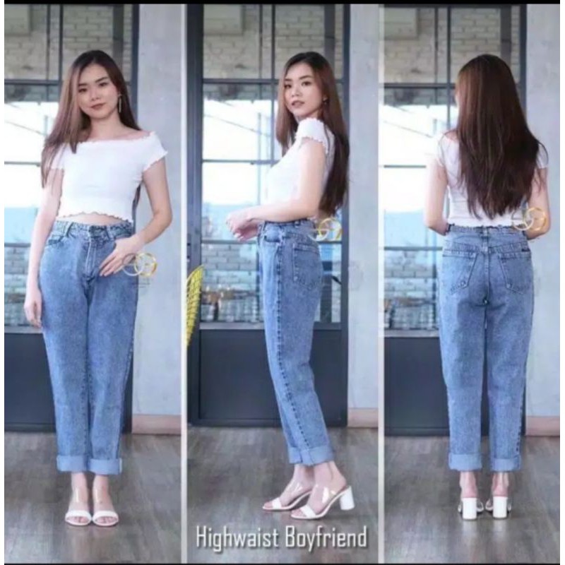 Celana boyfriend dan Kemeja lv import +tas  import