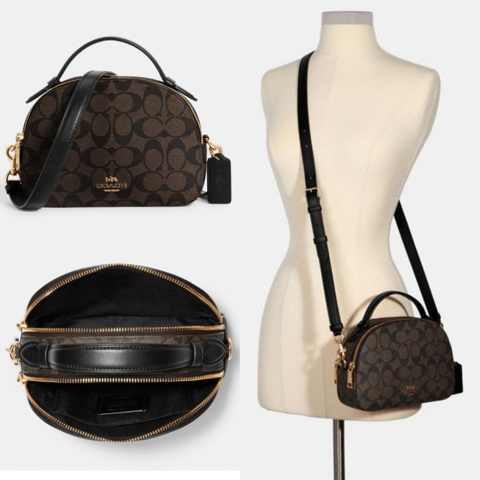 Tas Coach 1591 Serena Women's Shoulder Bag Crossbody Bag - Mahogany