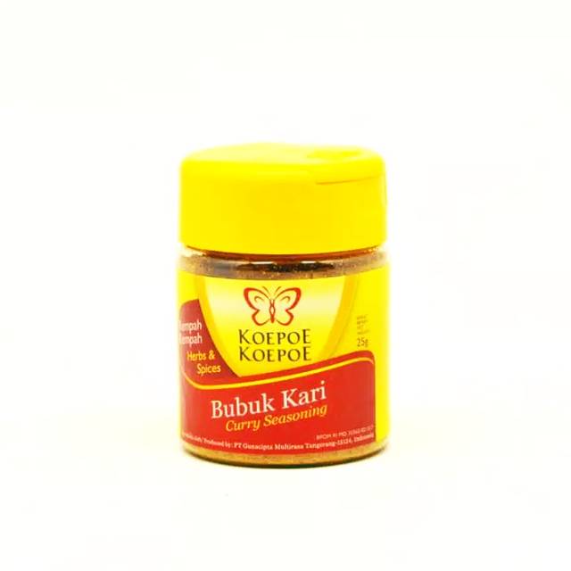 

KOEPOE KOEPOE BUMBU KARI 25 GRAM (ISI 6 BOTOL)