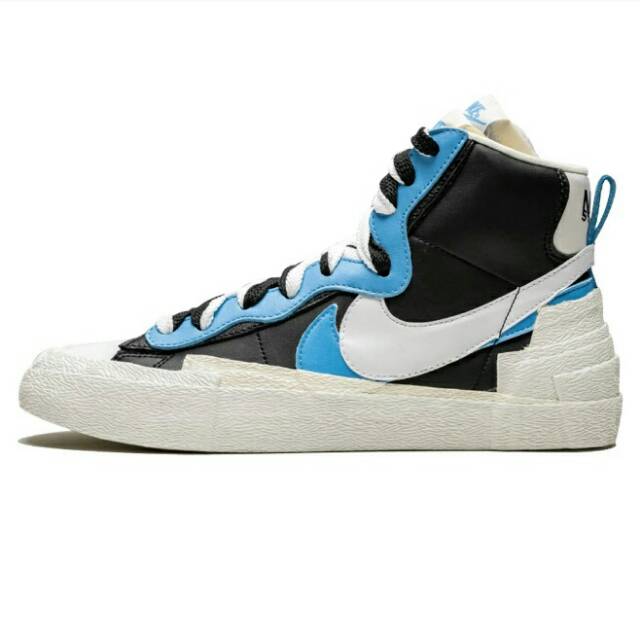 sacai nike blazer black and white