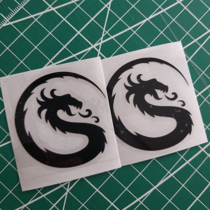 

stiker naga melingkar