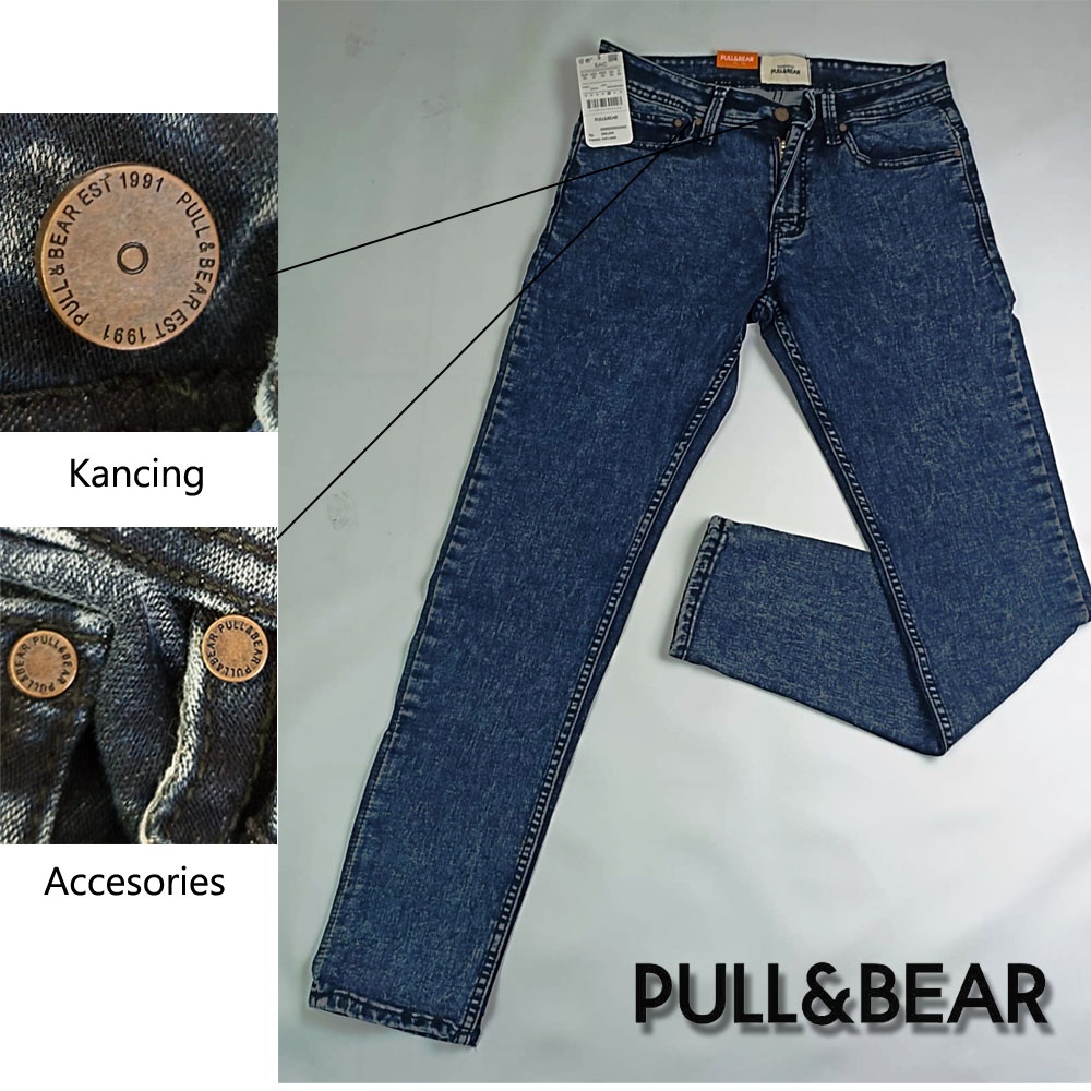 [COD] Pull & Bear Celana Jeans Denim Skinny Slim Fit Original