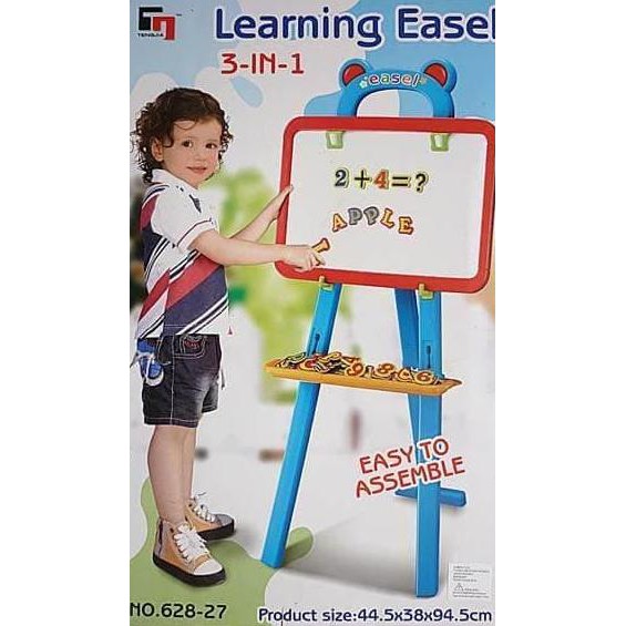 

LEARNING EASEL 3IN1 PUTIH MAINAN EDUKASI PAPAN TULIS