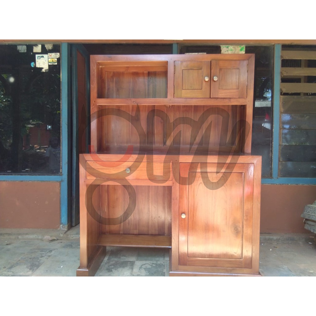 Meja Belajar Anak Jati Jepara - Meja Belajar Minimalis Jati