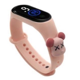 ☮FAYES☮ Jam Tangan Elektronik Led Waterproof Motif Untuk Anak Karakter Import Cod Murah JT06-PEACH GLOOMY BEAR