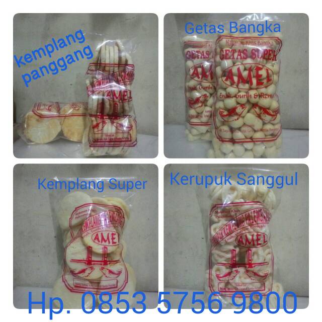 

Aneka kerupuk dan kemplang super ikan tengiri