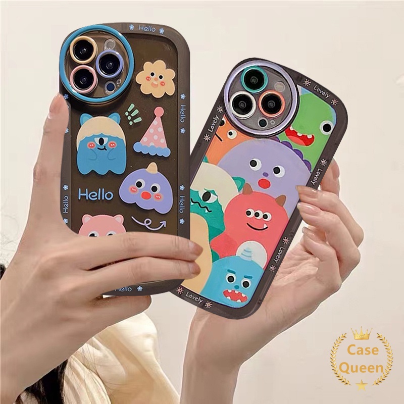 Soft Case TPU Motif Graffiti Monster Kecil Untuk Samsung A12 A03 A52 A13 M32 A02s A53 5G A51 A50 A22 A31 A32 A33 A50s A03s A20s M22 A30s M22