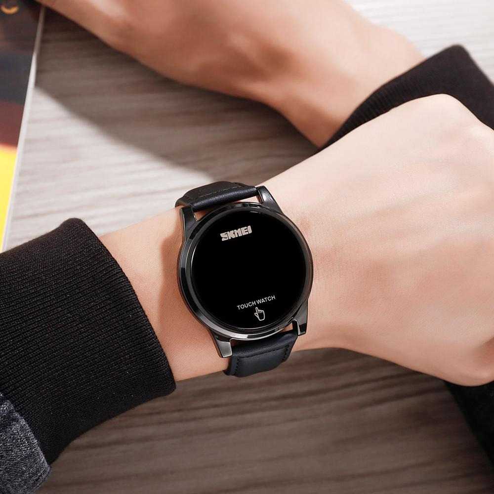 SKMEI Jam Tangan Digital Pria Strap Kulit - 1684