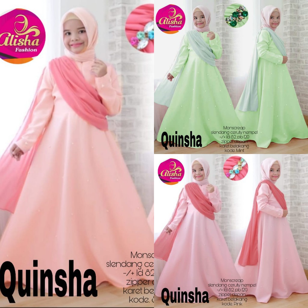 Gamis Quinsha Syari By Alisha