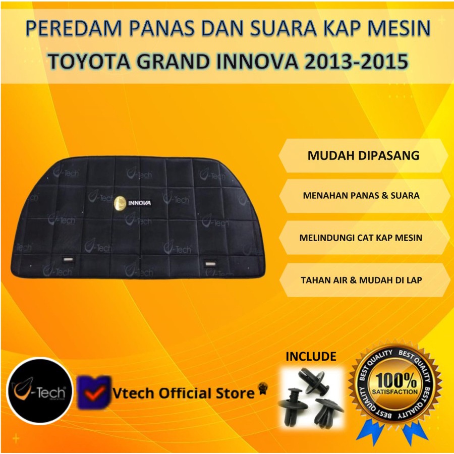 VTECH Peredam Panas dan Suara Kap Toyota Grand Innova 2013-2015