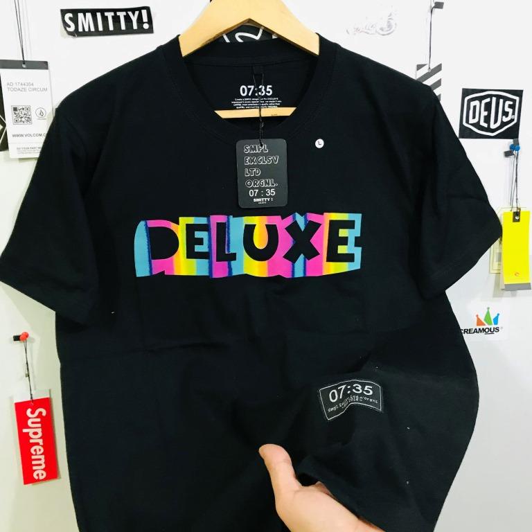 T SHIRT Hitam SMITTY 07:35 Big Size ORIGINAL COTTON REAKTIF 24s (USA)