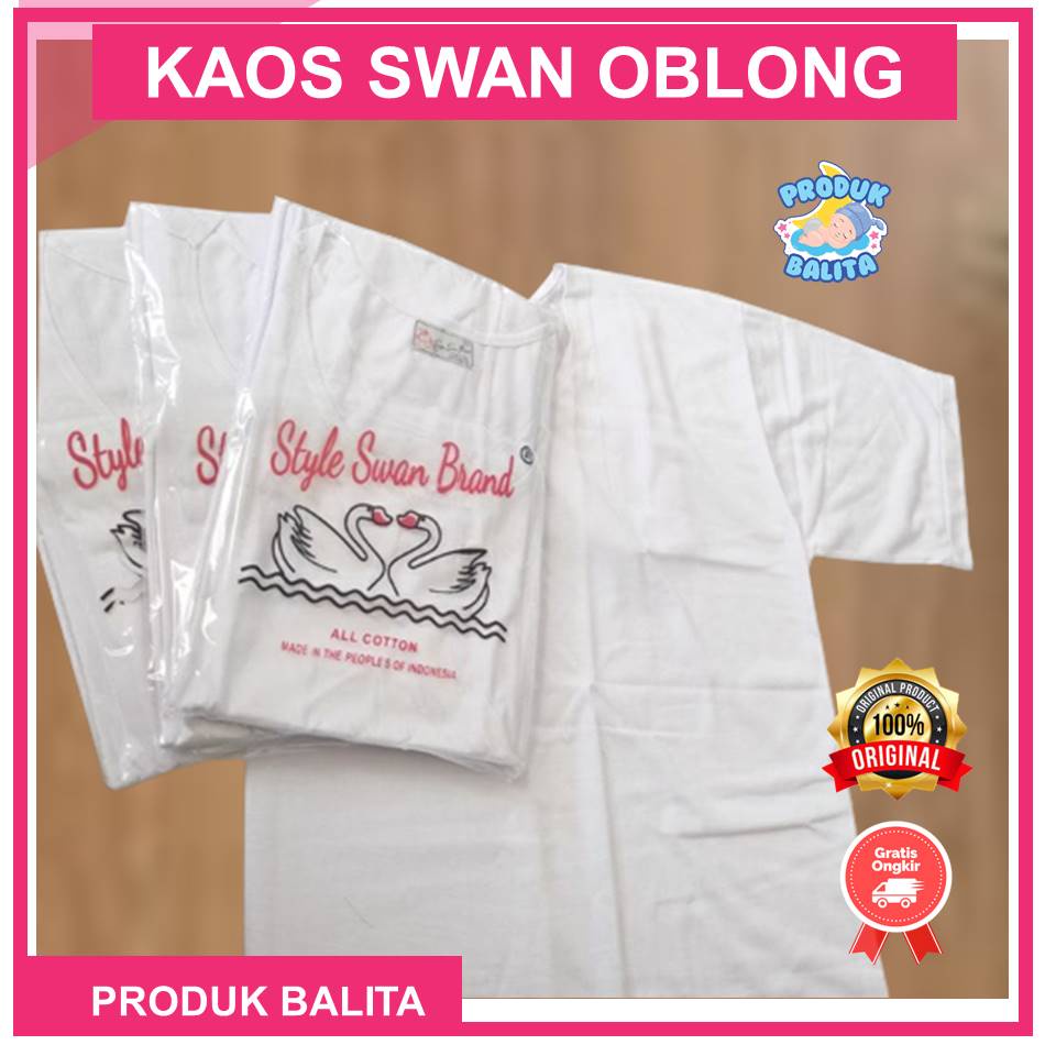 Kaos Swan Brand Original Kaos Oblong Swan Kaos Dalaman Laki-laki Pria Polos Terlaris