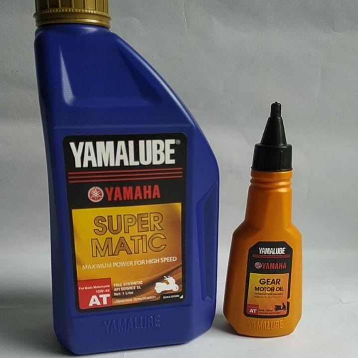 Paket Oli Motor Yamaha Matic FAZZIO,GEAR125,FREEGO,MIO Yamalube Super Matic 1 L Plus Yamalube Gear M