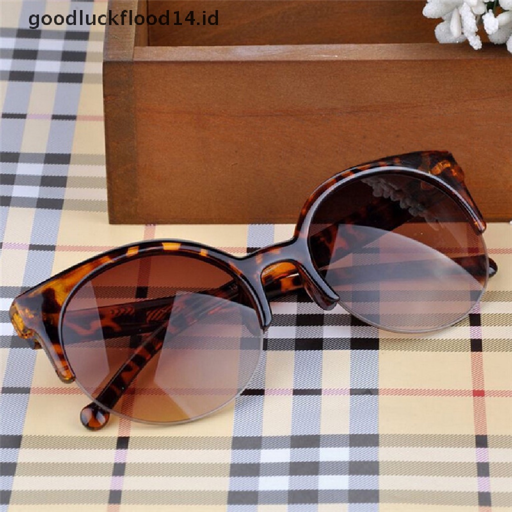 [OOID] Vintage Women Men Sunglasses Retro Eye Cat Round Sunglasses Eyewear Fashion 2017 ID