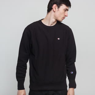 Sweater Crewneck Logo Champion Kecil Pria Wanita Sweeter CN Campion Hitam Cowok Cewek Switer Crewnek