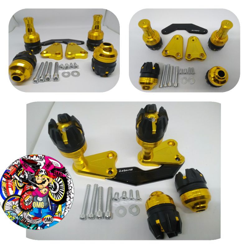 PAKET HEMAT JALU SLIDER PLUS JALU AS DEPAN - JALU PELINDUNG KNALPOT NMAX DAN AEROX PCX