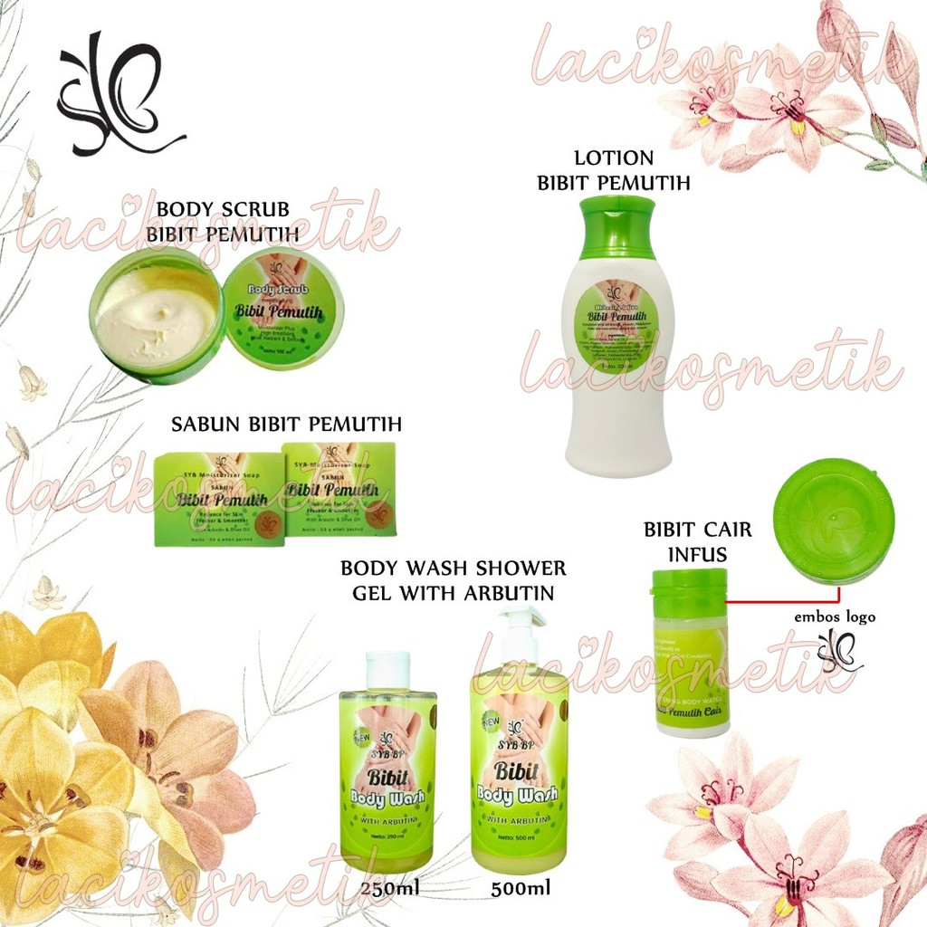 ✨LACIKOSME✨ SYB BIBT LOTION INFUS SABUN SCRUB - NEW SERIES SYB BIBIT PEMUTIH