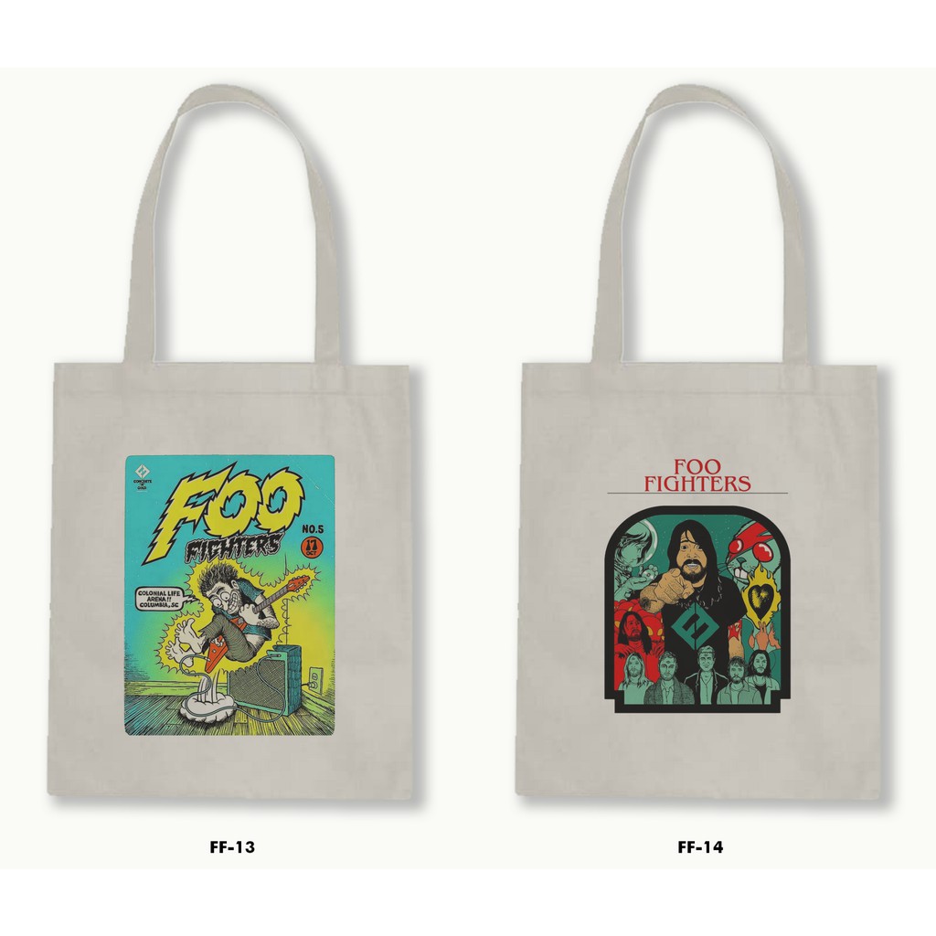 TOTE BAG BLACU-FOO FIGHTERS.02