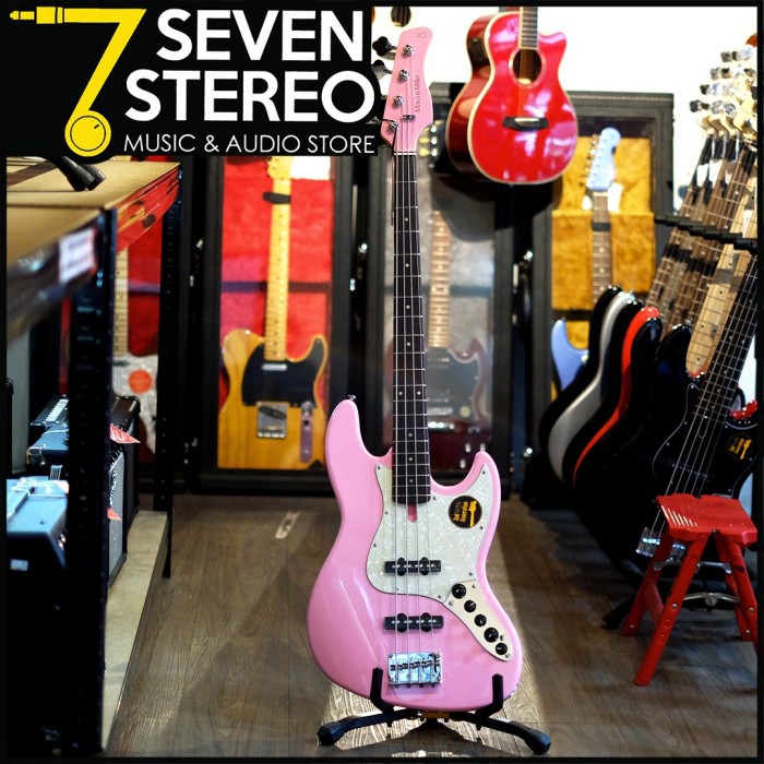 Sire Bass V3 4 Pink White Pick Guard 2nd Gen