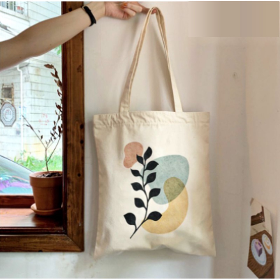 FLORA Totebag Dinir Wanita Pria Remaja Tote Bag Korean Style By Chikoisme (RSL) NR