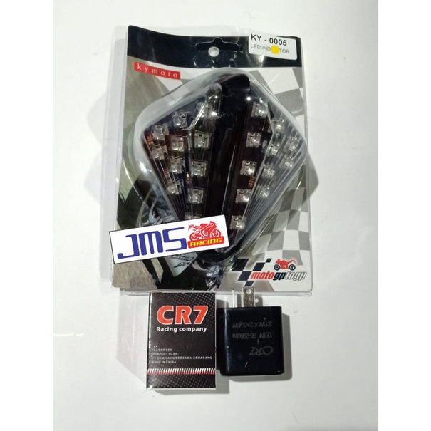 Lampu sen riting tempel segitiga kymoto gsx r ninja 250 karbu dan fi rr mono cbr yamaha R25 dll