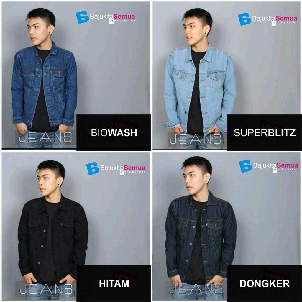  jaket  jeans pria  jaket  levis jaket  denim jaket  trucker 