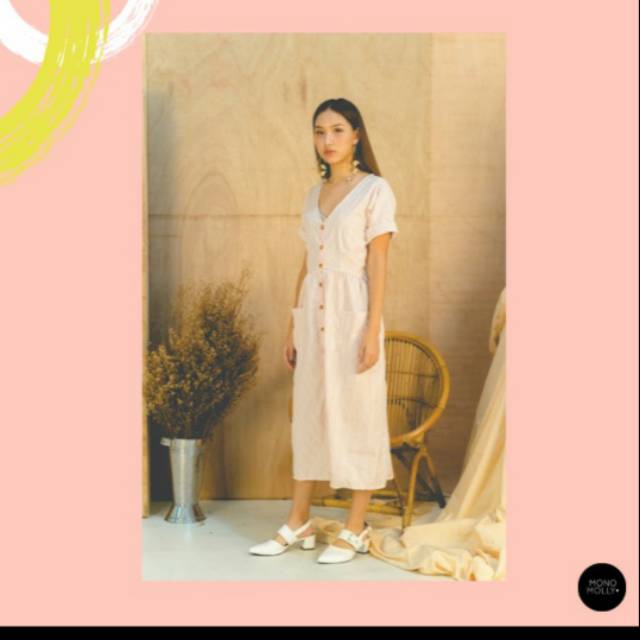 WINONA DRESS IN PINK by Monomolly