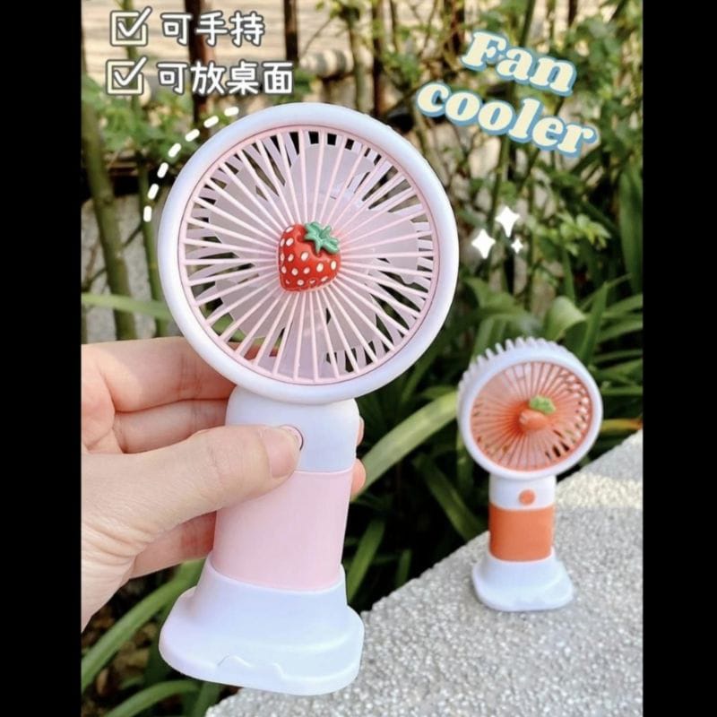 Kipas Mini Fan Genggam Karakter Portable Buah