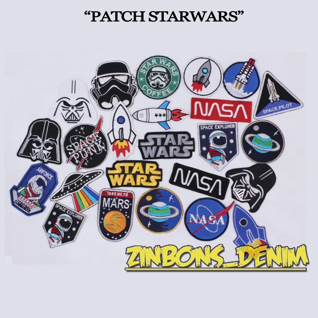 PATCH BORDIR MURAH STARSWARS PREMIUM GROSIR PATCH PATCH KEREN